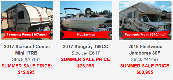 July RV Sale Brown's RV Superstore RVs On Sale
