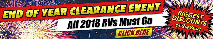 2018 Model Year RV Clearance
