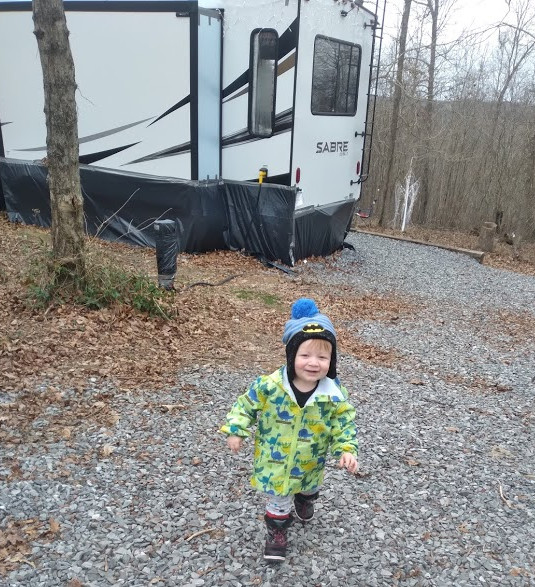 Smiling at Campground